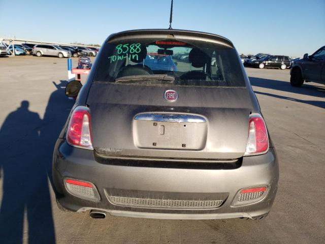 3C3CFFBR2DT649015 - 2013 FIAT 500 SPORT GRAY photo 6