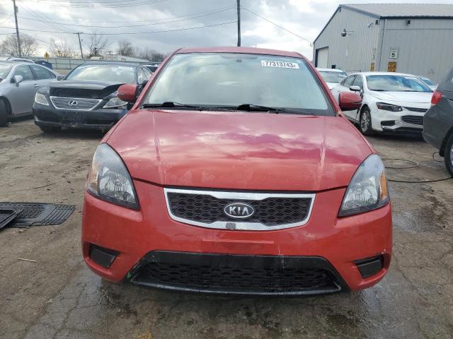 KNADH5A34A6659730 - 2010 KIA RIO LX RED photo 5