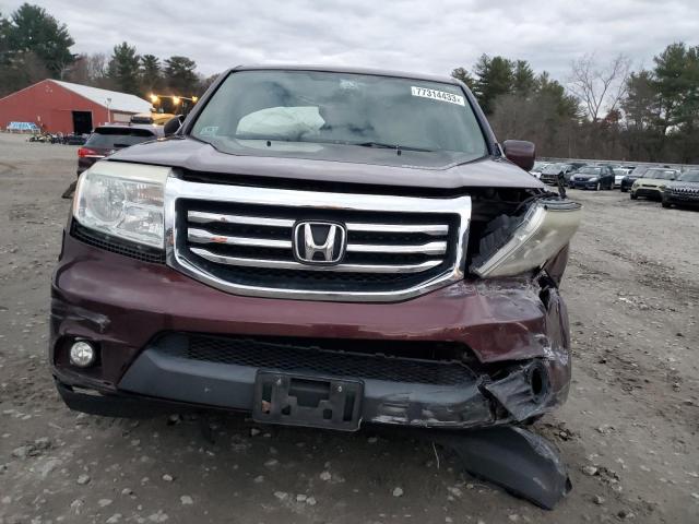 5FNYF4H44DB041867 - 2013 HONDA PILOT EX MAROON photo 5