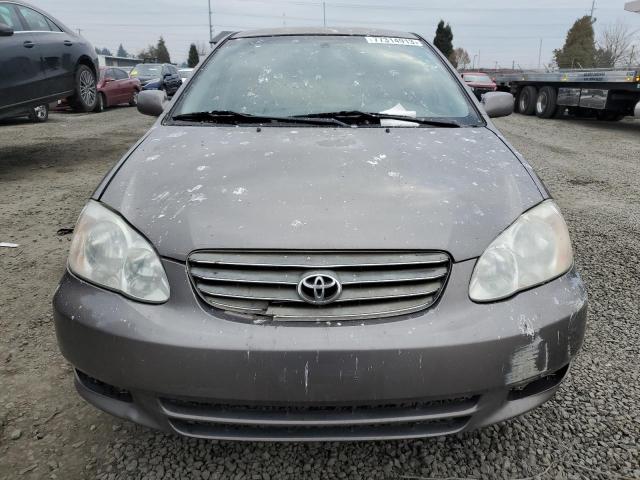 1NXBR32E33Z179345 - 2003 TOYOTA COROLLA CE GRAY photo 5