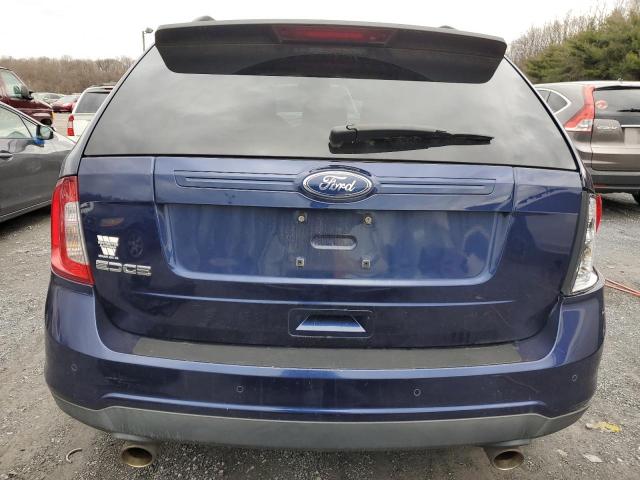 2FMDK3GC9BBA25148 - 2011 FORD EDGE SE BLUE photo 6