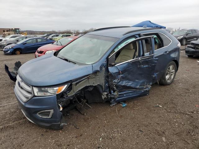 2FMPK4J8XJBB13146 - 2018 FORD EDGE SEL BLUE photo 1