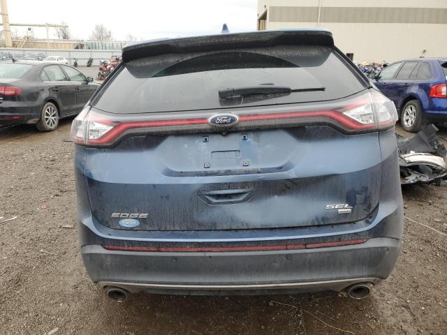 2FMPK4J8XJBB13146 - 2018 FORD EDGE SEL BLUE photo 6