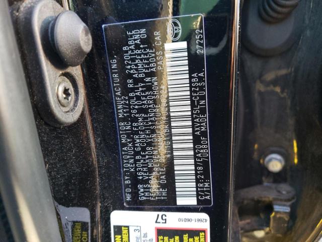 4T1G11BK1PU086224 - 2023 TOYOTA CAMRY SE NIGHT SHADE BLACK photo 12