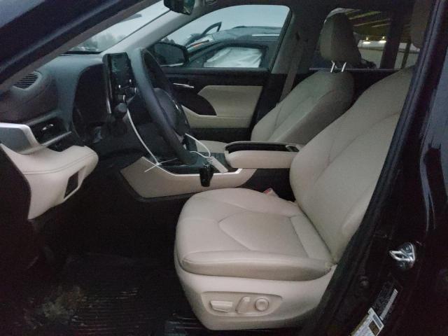 5TDGZRAH9NS555918 - 2022 TOYOTA HIGHLANDER XLE BLACK photo 7