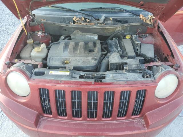 1J8FF47W87D409661 - 2007 JEEP COMPASS RED photo 12