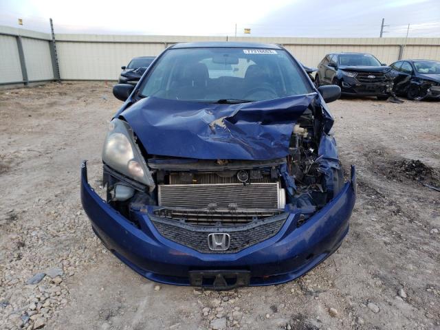 JHMGE8G38BC019801 - 2011 HONDA FIT BLUE photo 5