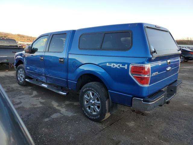 1FTFW1ET7DKE82686 - 2013 FORD F150 SUPERCREW BLUE photo 2