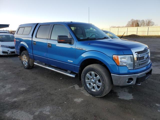 1FTFW1ET7DKE82686 - 2013 FORD F150 SUPERCREW BLUE photo 4