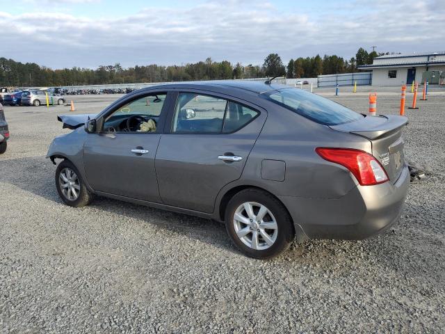 3N1CN7AP9DL893154 - 2013 NISSAN VERSA S GRAY photo 2