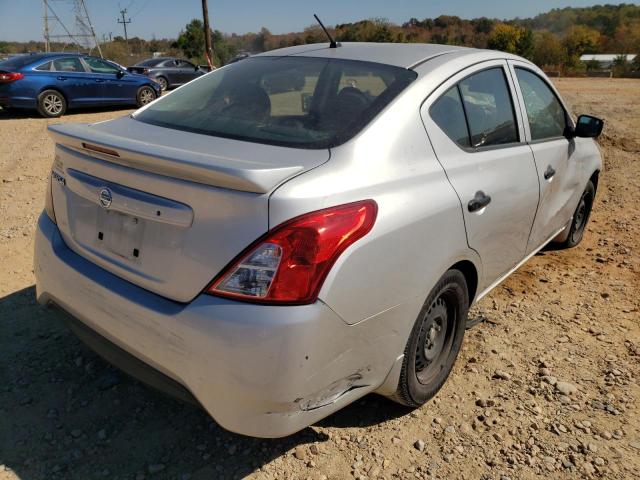 3N1CN7AP1HL852099 - 2017 NISSAN VERSA S SILVER photo 4