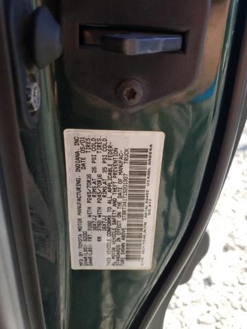 5TBRT34171S201307 - 2001 TOYOTA TUNDRA ACCESS CAB მწვანე ფოტო 12