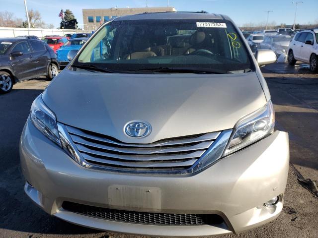 5TDDK3DC5FS124899 - 2015 TOYOTA SIENNA XLE TAN photo 5