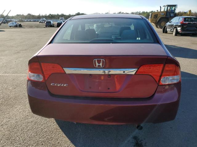 2HGFA1F54BH532836 - 2011 HONDA CIVIC LX RED photo 6