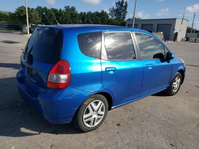 JHMGD38498S071191 - 2008 HONDA FIT BLUE photo 3