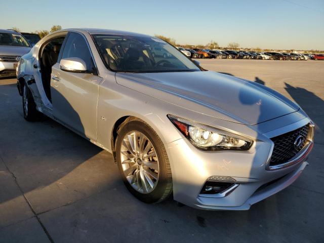 JN1EV7AP4KM515237 - 2019 INFINITI Q50 LUXE SILVER photo 4