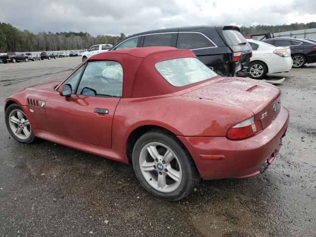 WBACN33431LK45791 - 2001 BMW Z3 2.5 BURGUNDY photo 2