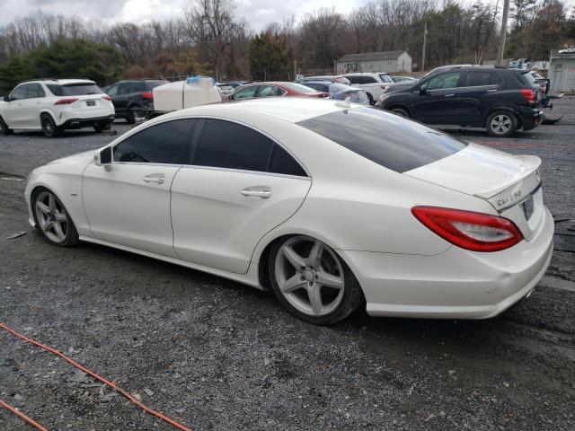 WDDLJ9BBXCA025831 - 2012 MERCEDES-BENZ CLS 550 4MATIC WHITE photo 2