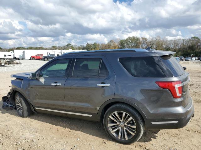 1FM5K8HT0JGC30834 - 2018 FORD EXPLORER PLATINUM GRAY photo 2