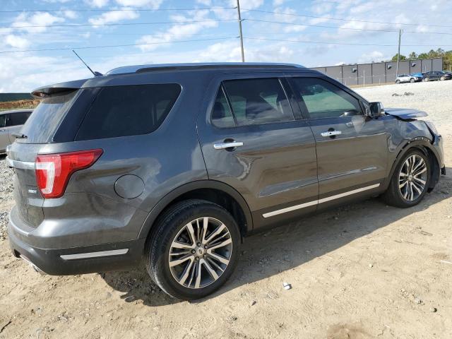 1FM5K8HT0JGC30834 - 2018 FORD EXPLORER PLATINUM GRAY photo 3