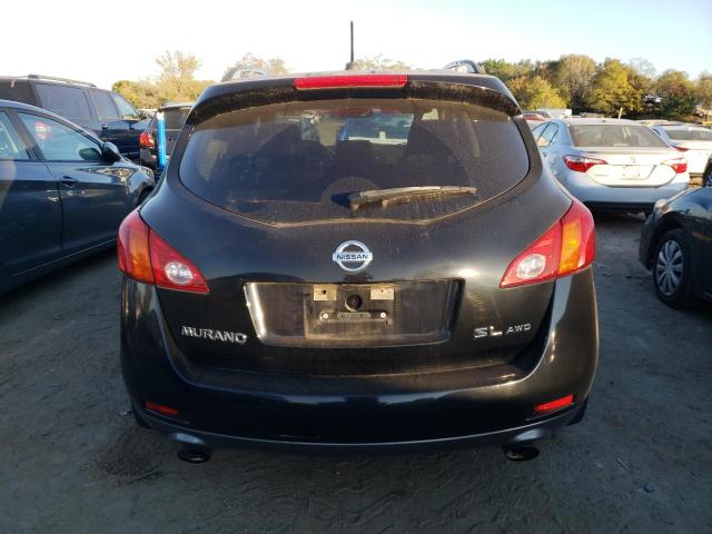 JN8AZ18W59W211489 - 2009 NISSAN MURANO S BLACK photo 6