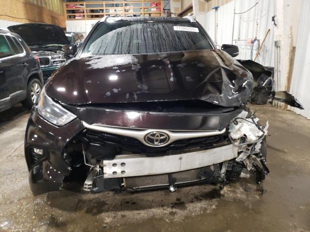 5TDGZRBH8NS186581 - 2022 TOYOTA HIGHLANDER XLE BLACK photo 5