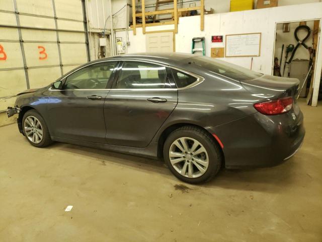 1C3CCCABXFN572280 - 2015 CHRYSLER 200 LIMITED GRAY photo 2
