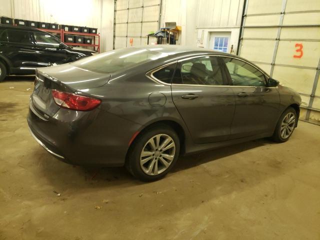 1C3CCCABXFN572280 - 2015 CHRYSLER 200 LIMITED GRAY photo 3