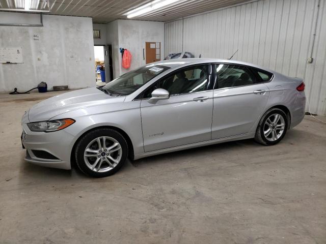 3FA6P0LU2JR171361 - 2018 FORD FUSION SE HYBRID SILVER photo 1