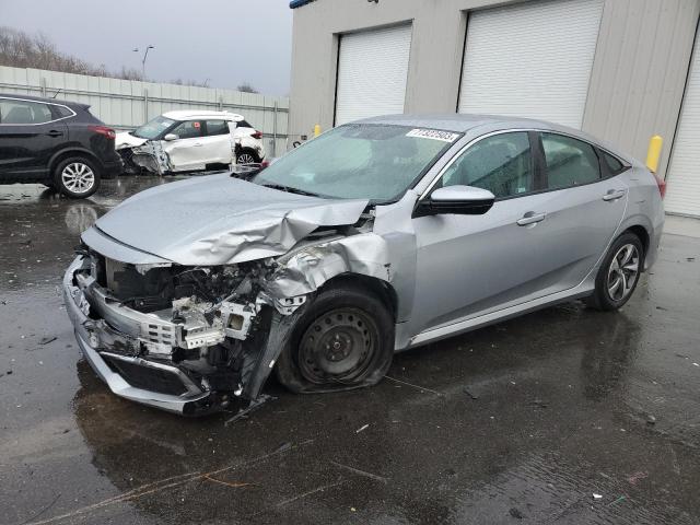 2HGFC2F60KH588118 - 2019 HONDA CIVIC LX SILVER photo 1