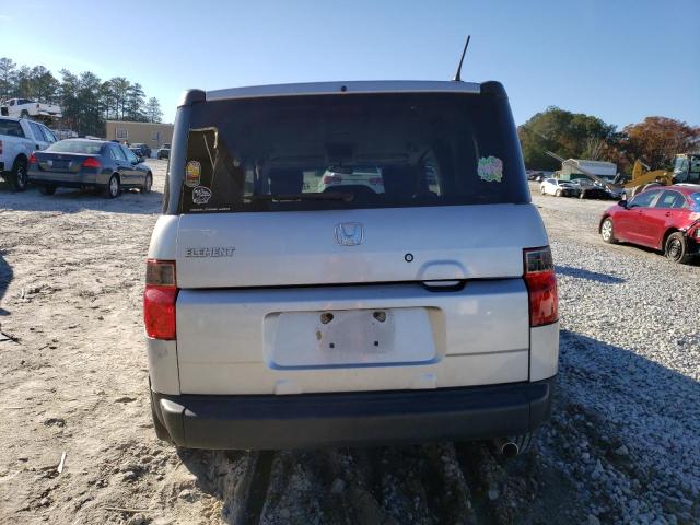 5J6YH28798L003735 - 2008 HONDA ELEMENT EX SILVER photo 6