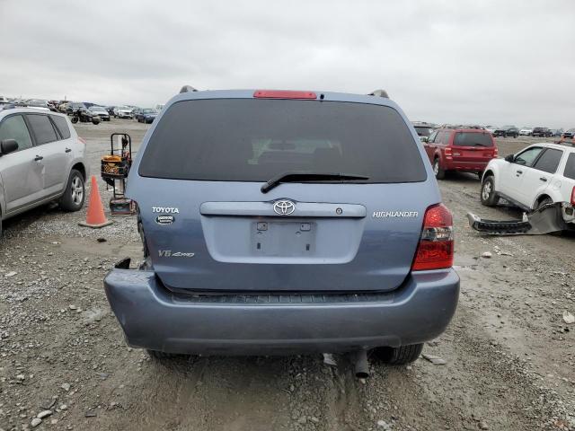 JTEHP21A270200143 - 2007 TOYOTA HIGHLANDER SPORT BLUE photo 6