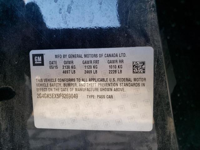 2G4GK5EX5F9269049 - 2015 BUICK REGAL 黑色 照片 12