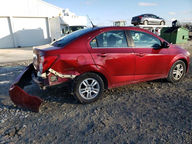 1G1JC5SH1C4214027 - 2012 CHEVROLET SONIC LT RED photo 3