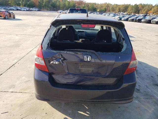 JHMGD38618S055696 - 2008 HONDA FIT SPORT PURPLE photo 6