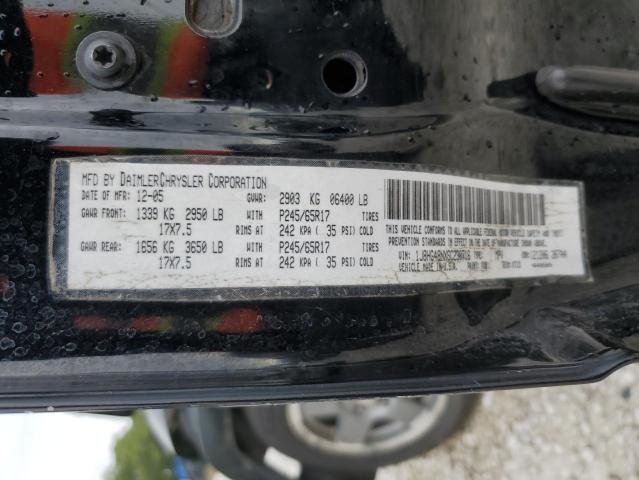 1J8HG48NX6C230716 - 2006 JEEP COMMANDER 黑色 照片 12