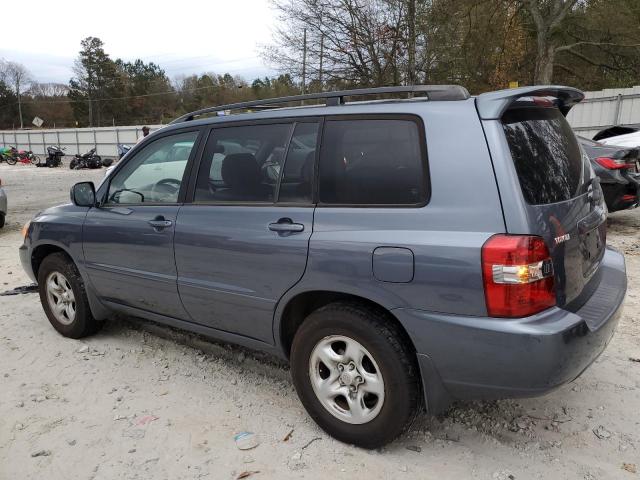 JTEGD21A570162959 - 2007 TOYOTA HIGHLANDER BLUE photo 2