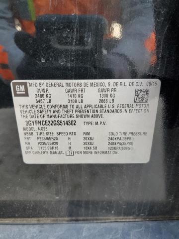 3GYFNCE32GS514302 - 2016 CADILLAC SRX PERFORMANCE COLLECTION Қара фото 13