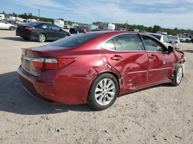 JTHBW1GG2D2013454 - 2013 LEXUS ES 300H RED photo 3