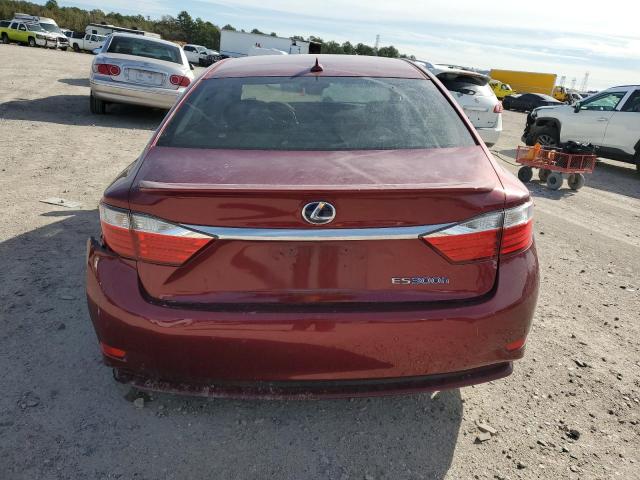 JTHBW1GG2D2013454 - 2013 LEXUS ES 300H RED photo 6