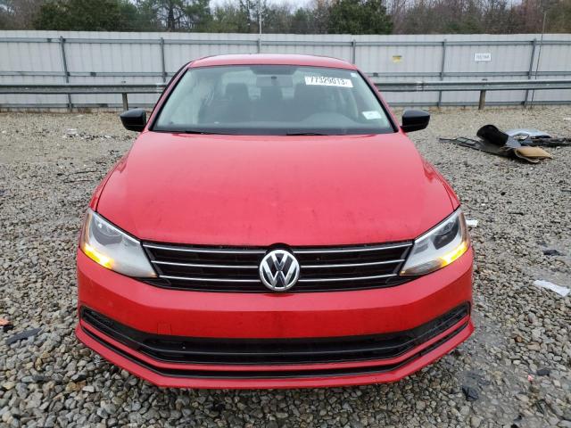 3VWD17AJXFM307452 - 2015 VOLKSWAGEN JETTA SE RED photo 5