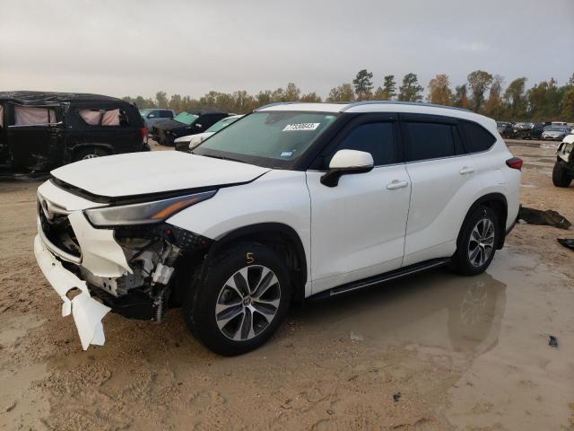 5TDGZRAHXMS518441 - 2021 TOYOTA HIGHLANDER XLE WHITE photo 1