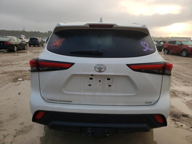 5TDGZRAHXMS518441 - 2021 TOYOTA HIGHLANDER XLE WHITE photo 6