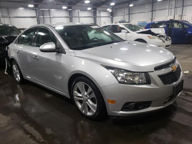 1G1PG5SB2E7383498 - 2014 CHEVROLET CRUZE LTZ SILVER photo 4