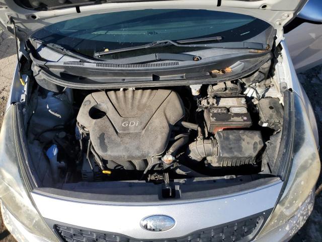 KNADM4A38D6308409 - 2013 KIA RIO LX SILVER photo 11