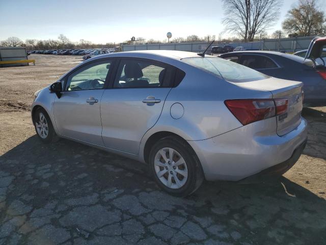 KNADM4A38D6308409 - 2013 KIA RIO LX SILVER photo 2