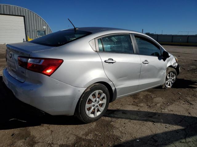 KNADM4A38D6308409 - 2013 KIA RIO LX SILVER photo 3