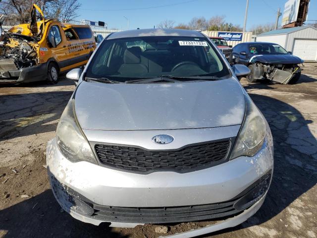 KNADM4A38D6308409 - 2013 KIA RIO LX SILVER photo 5