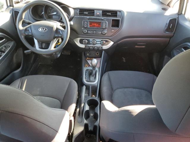 KNADM4A38D6308409 - 2013 KIA RIO LX SILVER photo 8