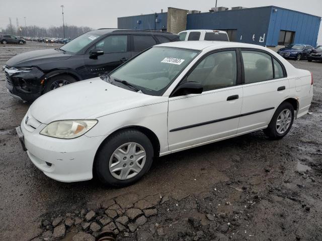 2HGES16355H564464 - 2005 HONDA CIVIC DX VP WHITE photo 1